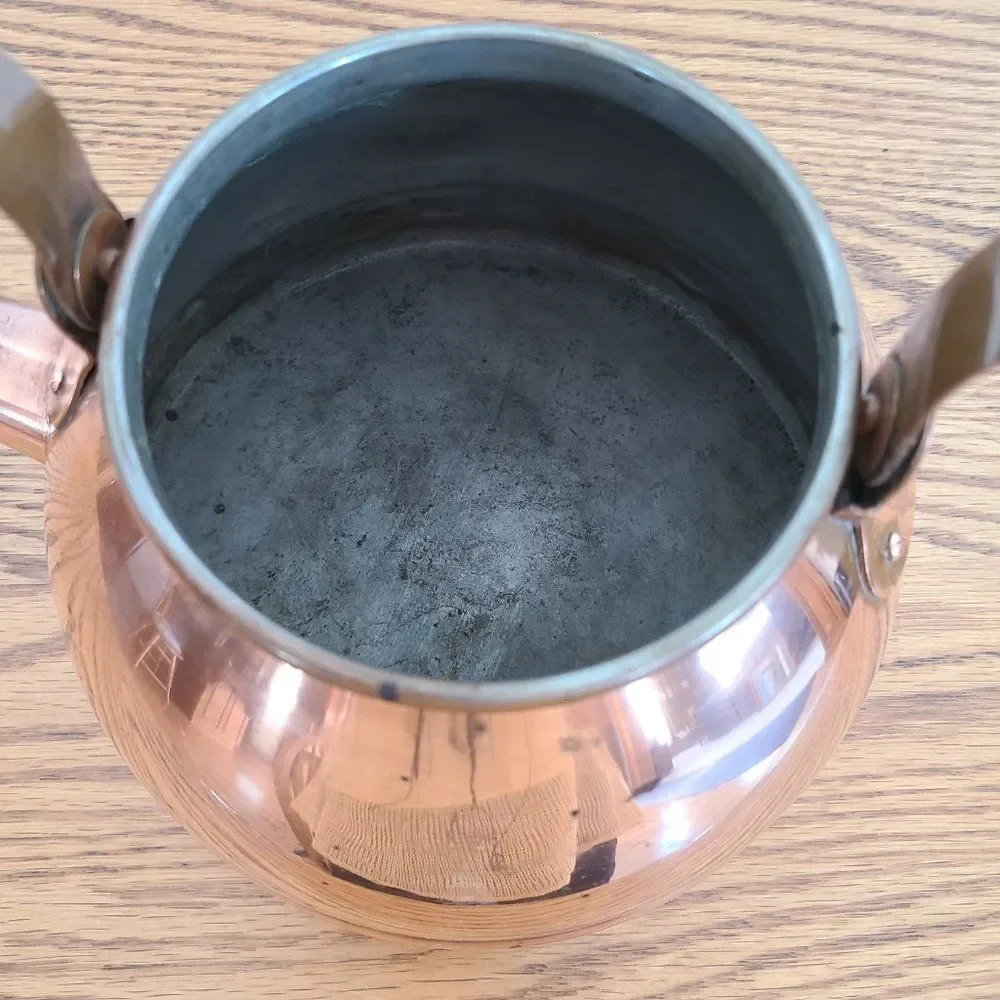 Vintage Douro B&M Copper Stovetop Tea Kettle Teapot No Lid Made in Portugal